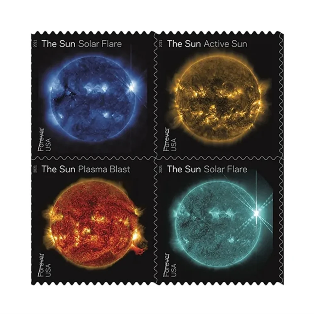 100 Sun Science 2021 Forever First Class Postage Stamps USPS Nasa Astronaut Mail